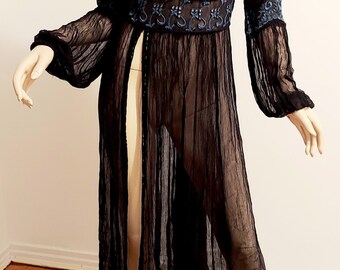 Blue Black Dress - Etsy