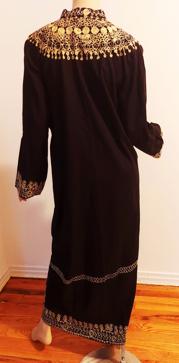 Golden emroidery kaftan main image 1
