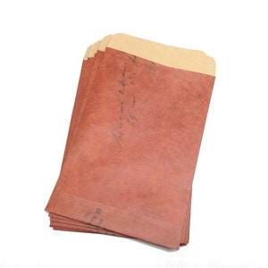 Vintage Style Kraft Envelopes, Set of 20