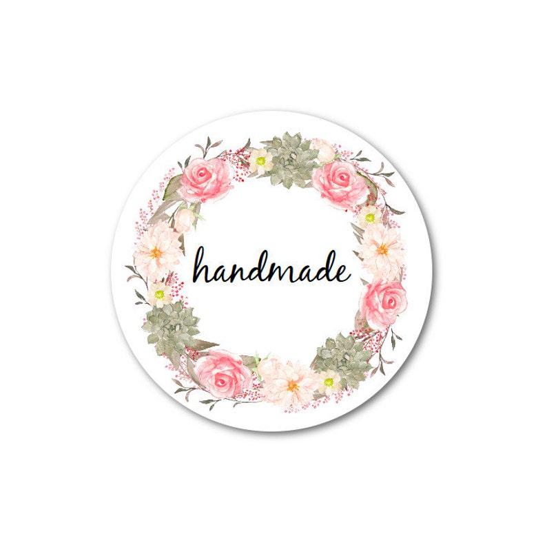 Custom Round Stickers Favor Stickers Handmade Stickers Etsy