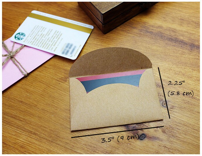 Mini Kraft Envelopes Kraft Envelope Business Card Holder Etsy