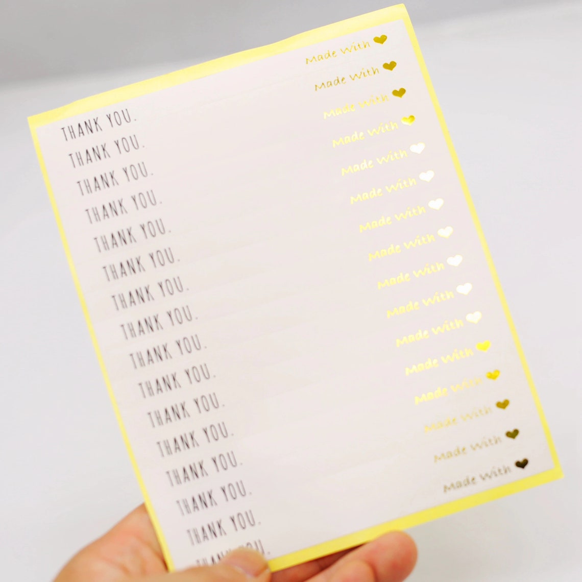 Thank You Stickers Made With Love Stickers Set of 32 - Etsy