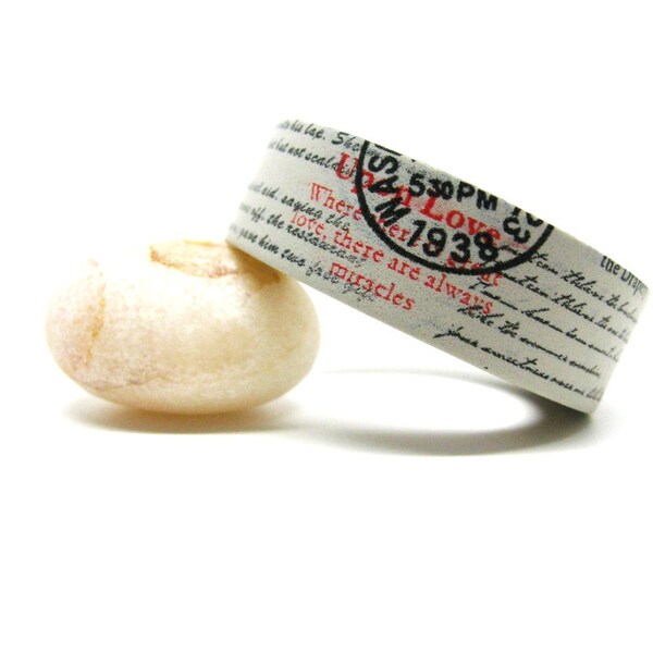 Vintage Love Letter, Handwriting Script Washi Tape