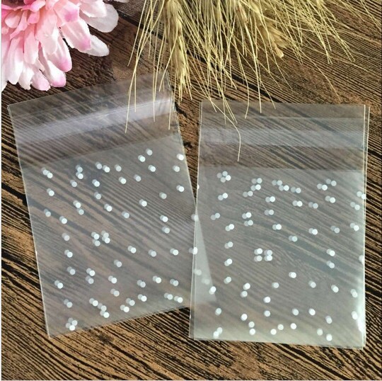 Polka Dot Bag - Frosted Bags - Resealable Food Bags - Cookie Bags - C…