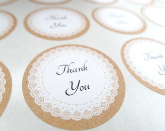 Personalized Label,  Personalized Sticker, Lace Doily Sticker - Made to Order