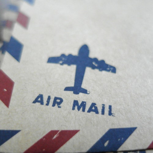 Airmail Envelopes - Vintage Style Envelopes - Kraft Envelopes - Air Mail Envelopes Set of 20
