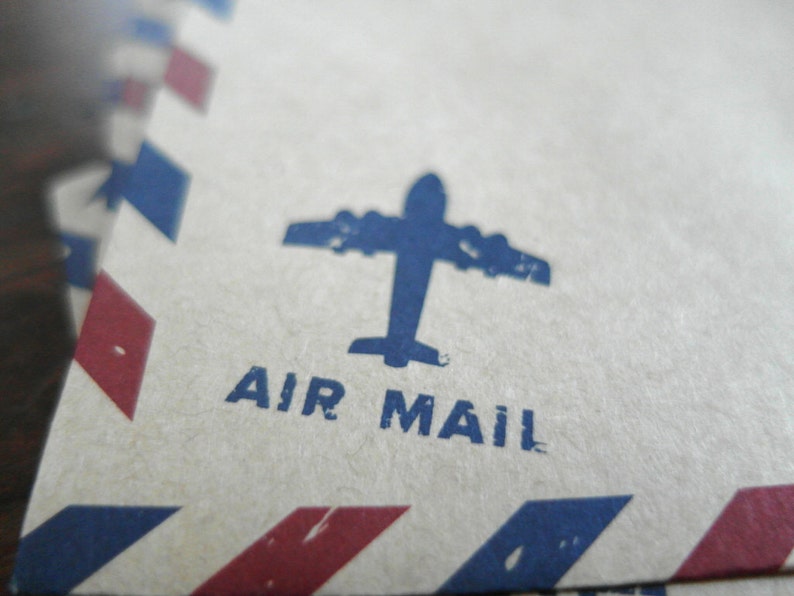 Airmail Envelopes Vintage Style Envelopes Kraft Envelopes Air Mail Envelopes Set of 20 image 1