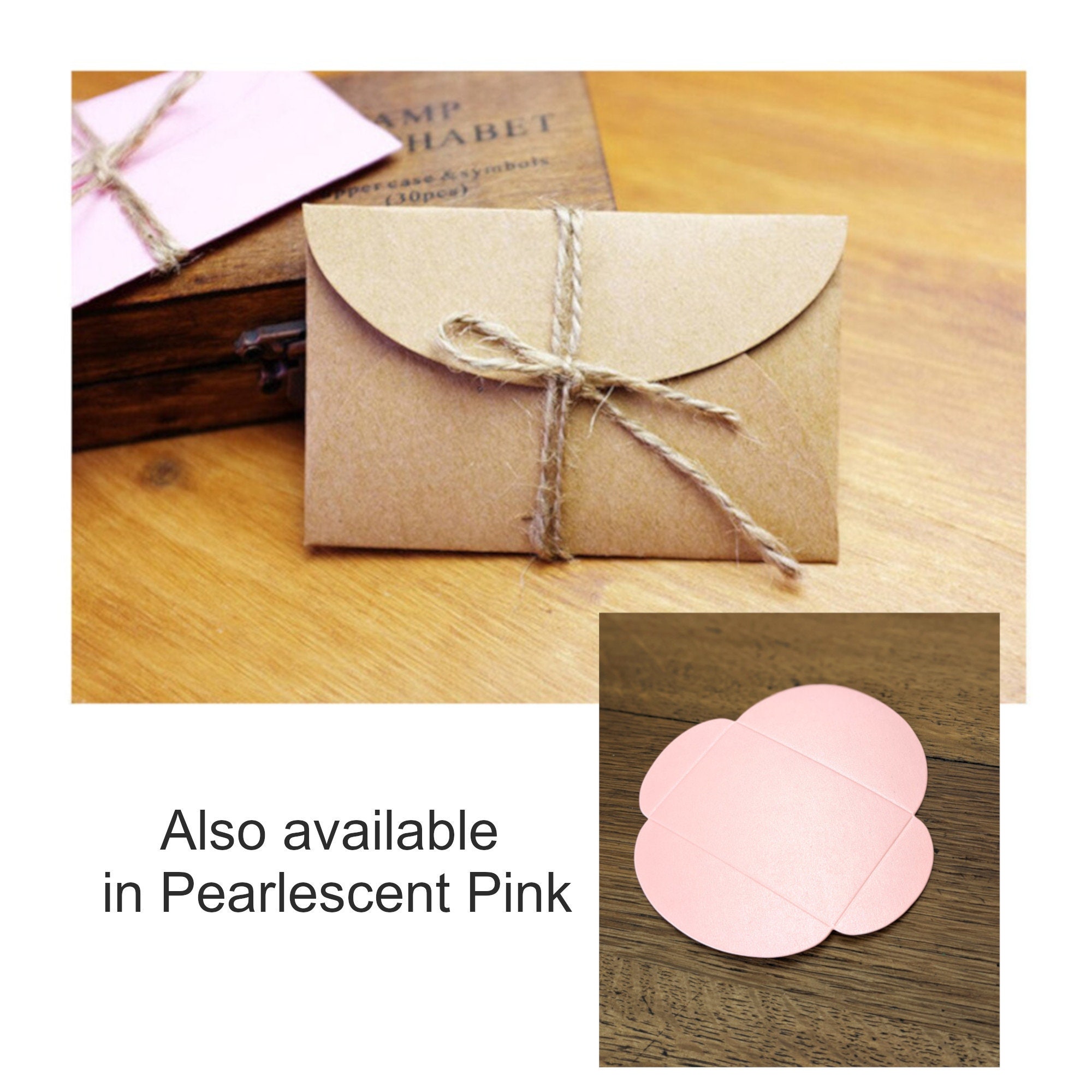 Mini Cute Kawaii Retro Vintage Kraft Paper Envelopes – The Pink