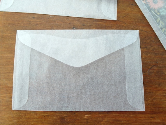 Glassine Envelopes Made from Virgin Material