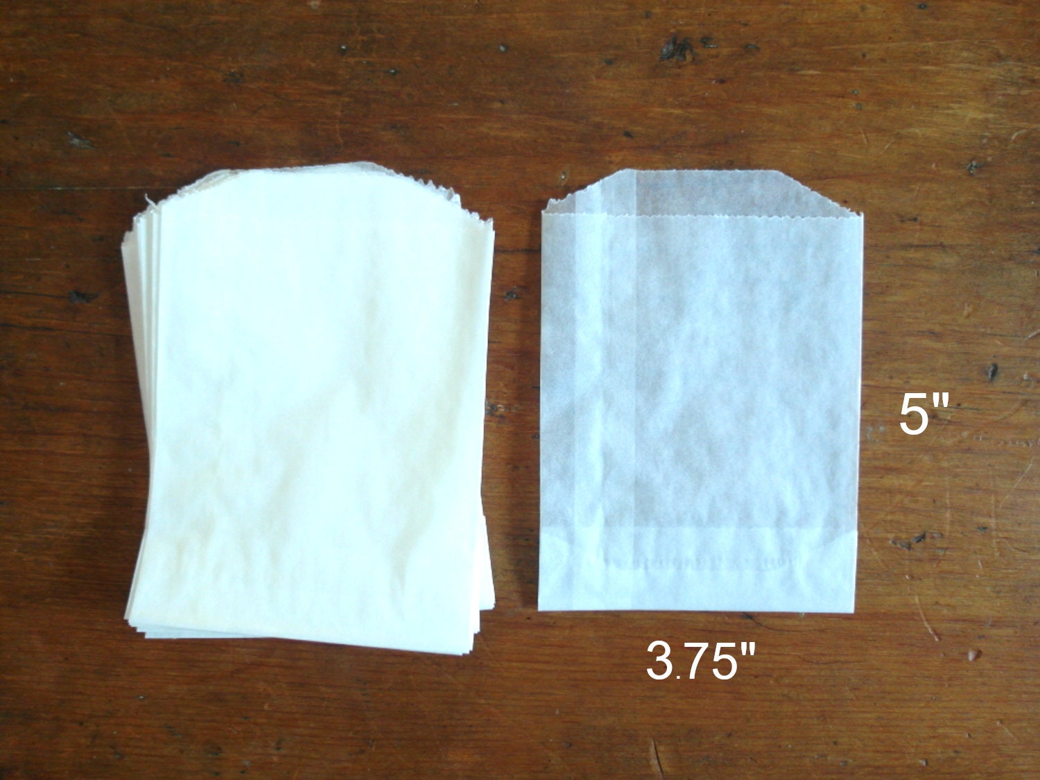 Recyclable Compostable Biodegradable Glassine Bags Grease Etsy