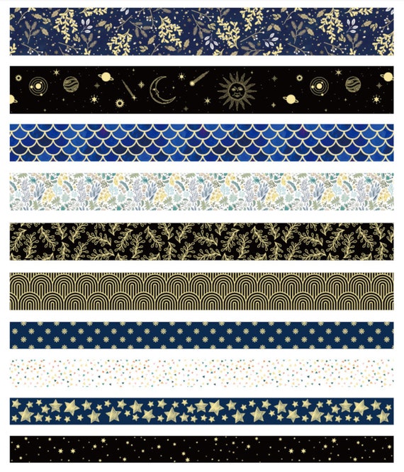 Moon and Star Washi Tape, Arts and crafts supplies