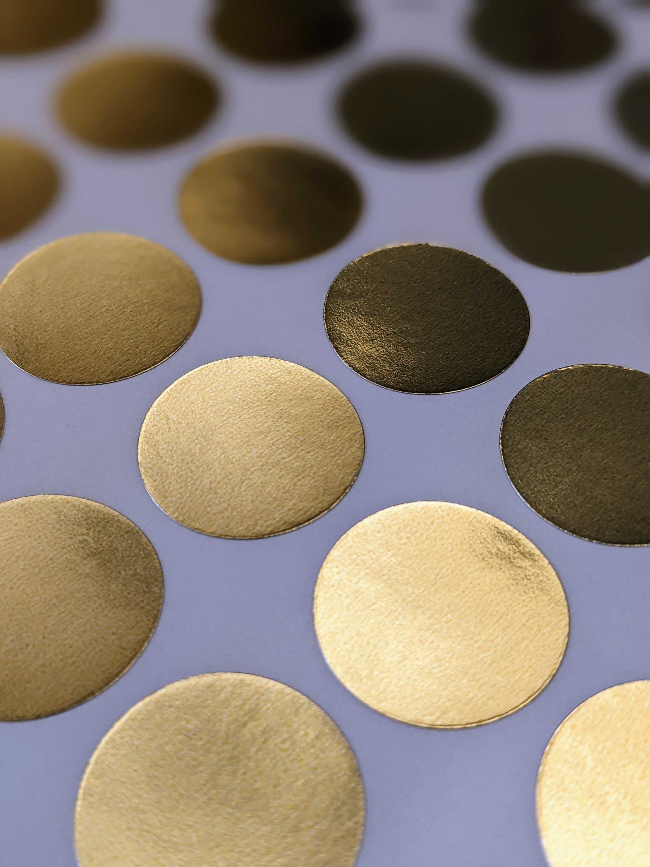 Metallic Gold Reinforcement Stickers - Gold Planner Stickers - Gold  Reinforcement Holes