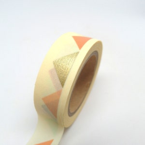 Mint Green and Gold Washi Tape Gold Heart Washi Tape Coral Pink Washi Tape image 3