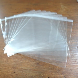 100 Self Sealing Cello Bags, Self Seal Bags, Resealable Cello Bags  4" x 4"