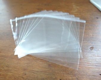 100 Self Sealing Cello Bags, Self Seal Bags, Resealable Cello Bags  4" x 4"