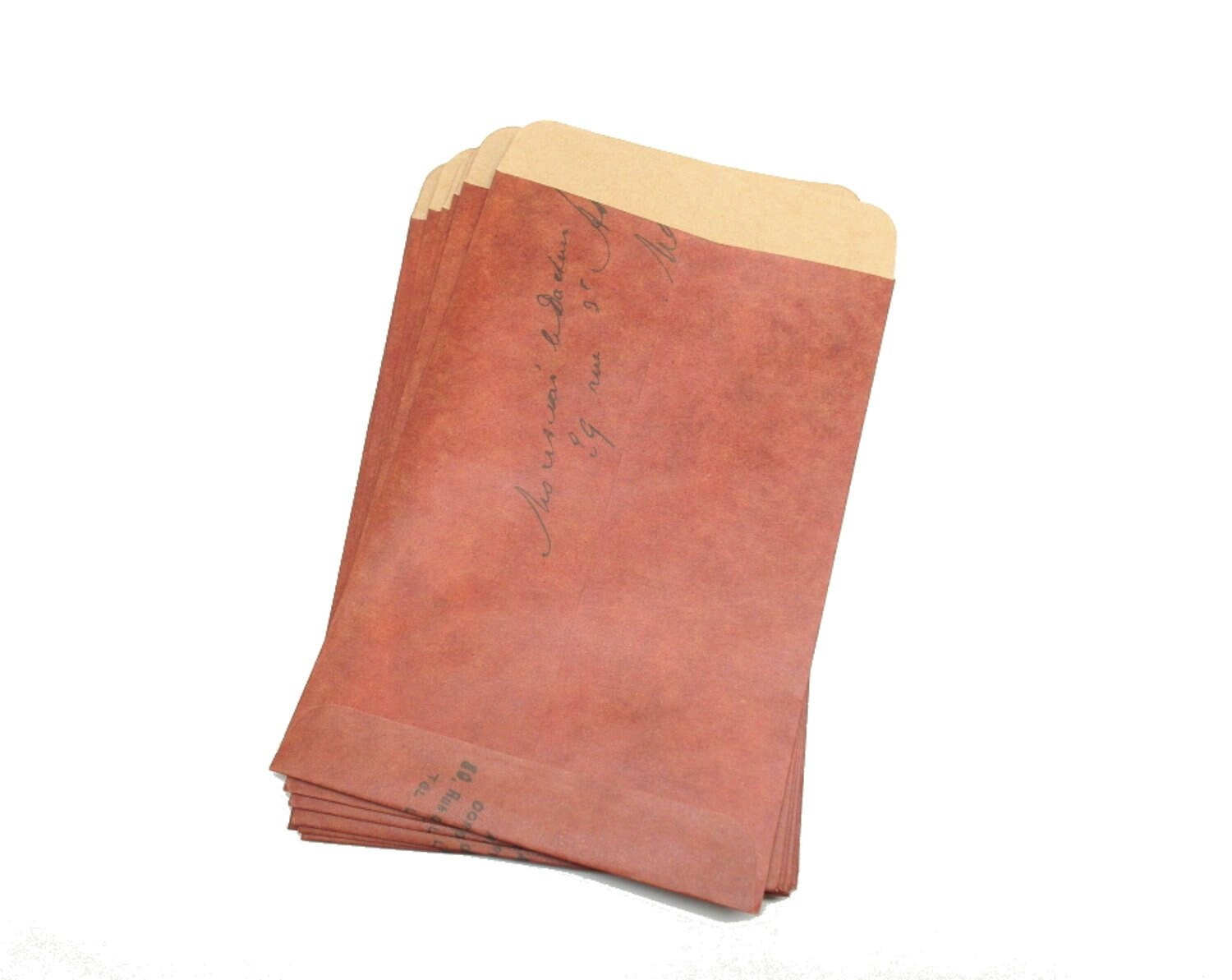 Vintage Style Kraft Envelopes, Set of 12