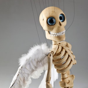 Bonnie The Musician Skeleton Marionette - Professional Puppet w/ Flawless Movement and Balance | Great For Decors, Puppet and Kids Toy