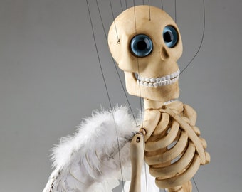 Bonnie The Musician Skeleton Marionette - Professional Puppet w/ Flawless Movement and Balance | Great For Decors, Puppet and Kids Toy