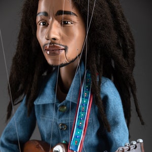 Bob Marley - Custom-made marionette 24 inches tall, movable mouth