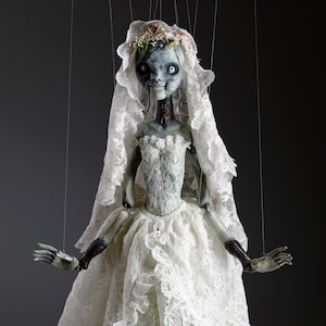 Angie custom-made marionette (35 inches tall) - movable mouth and eyes