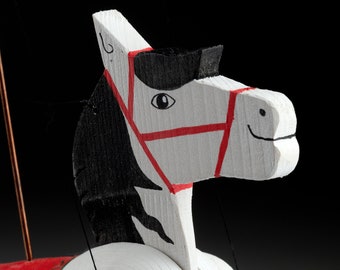Horse - wooden handmade puppet