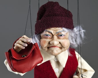 Old Lady Fanny – Impresionante marioneta de marionetas checas