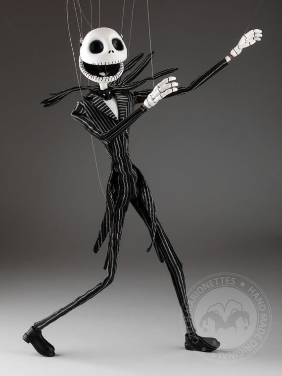 Jack Skellington Puppet/Costume, A full-sized puppet positi…