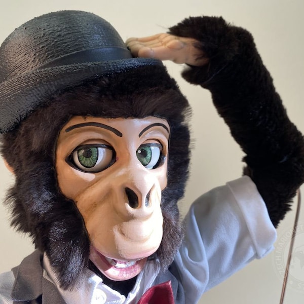 Mr. Monkey - custom-made figurine puppet (not for sale - only an illustration of our work)