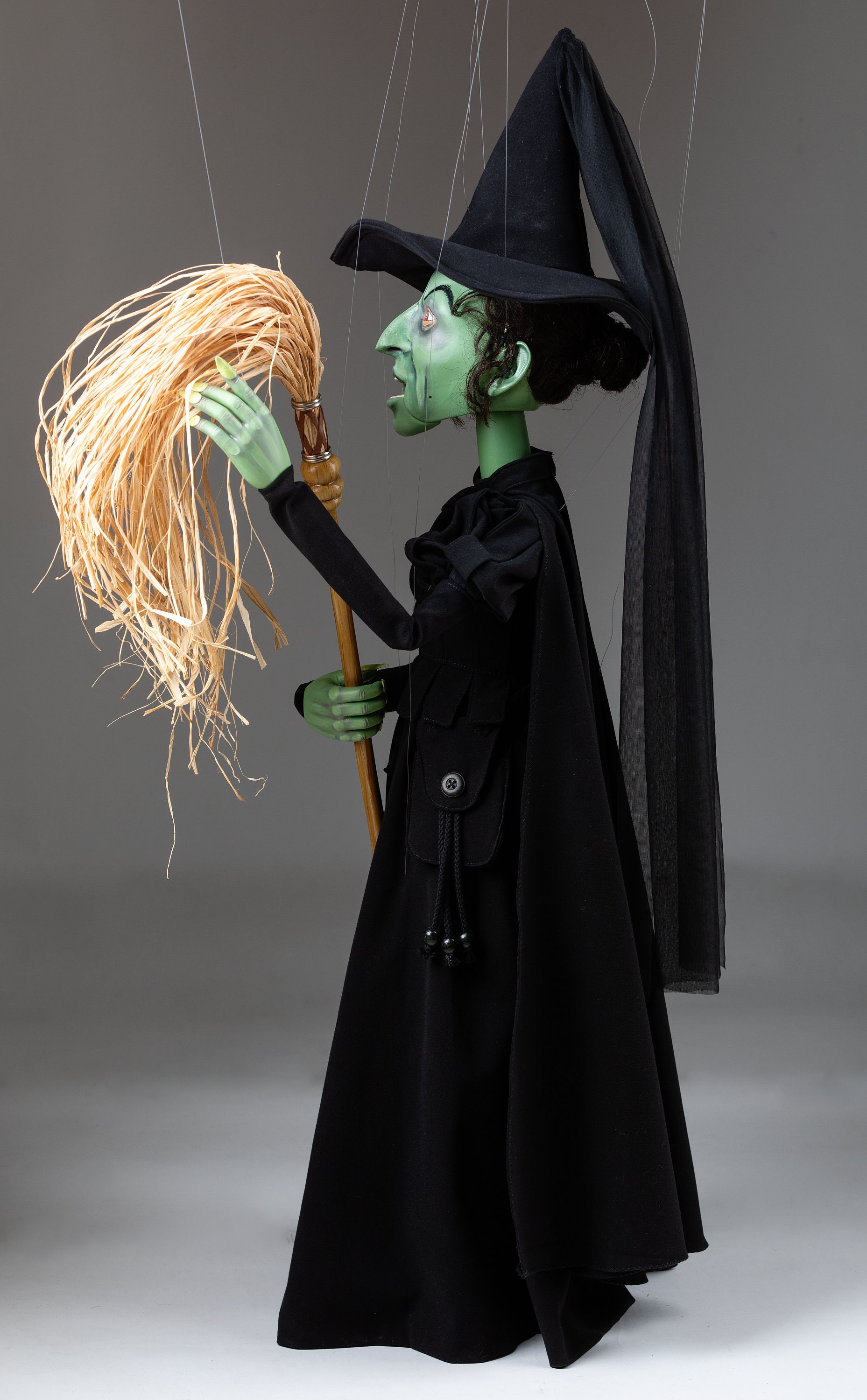 魔女のマリオネット MAXIマリオネット 魔女：おもちゃ：百町森