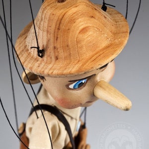 Incroyable marionnette Pinocchio dans un style rétro Marionnettes à fils de 32,5 cm de haut par Czech Marionettes image 3