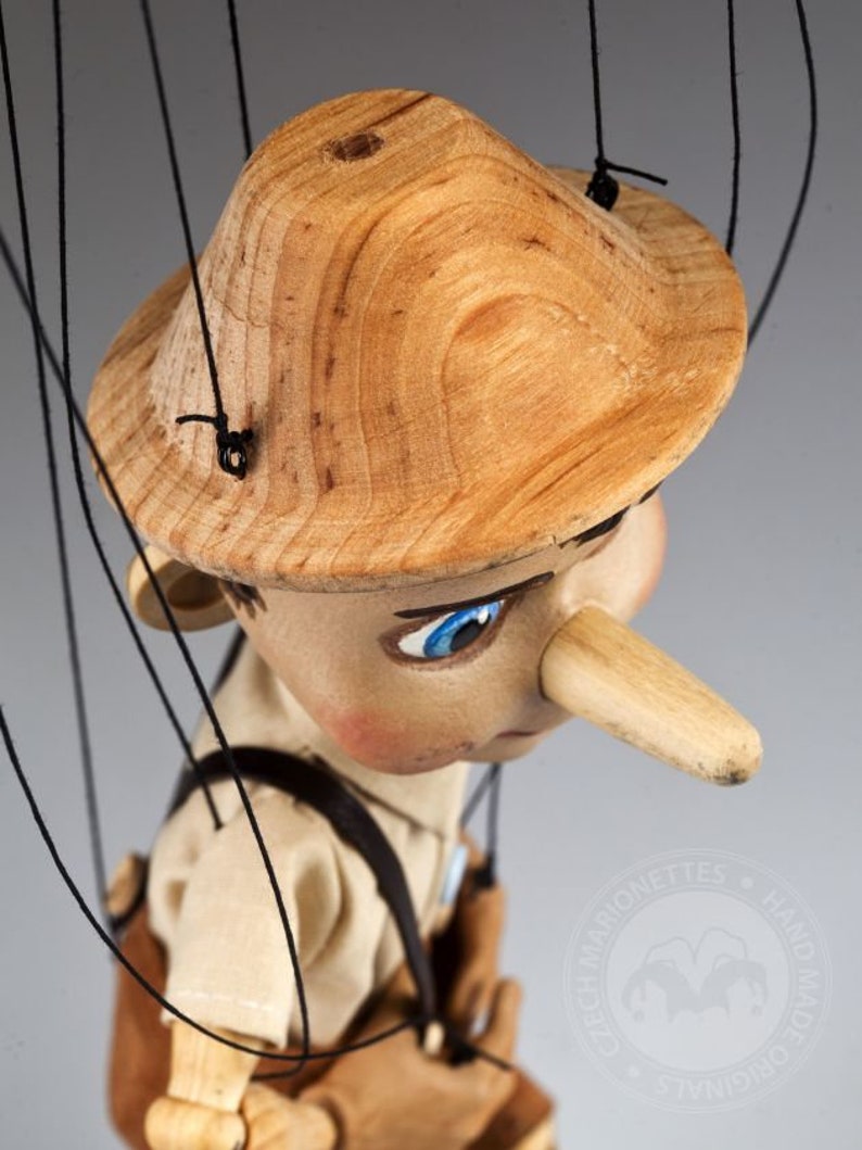 Incroyable marionnette Pinocchio dans un style rétro Marionnettes à fils de 32,5 cm de haut par Czech Marionettes image 3