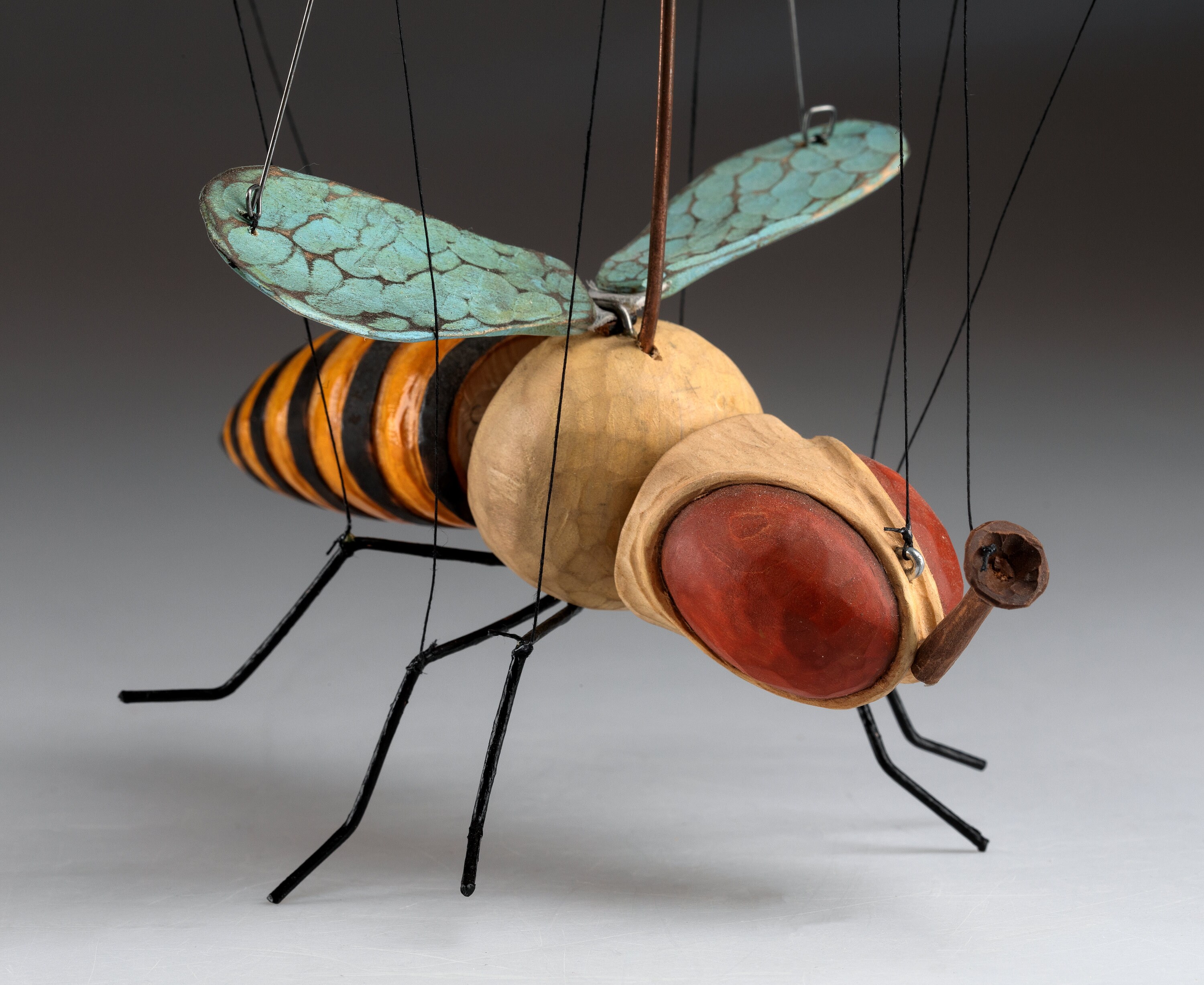 Wasp - Wooden Hand-Carved Marionette