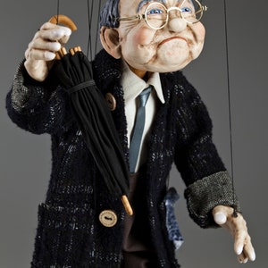 Marionnette Old man Joe de CzechMarionettes collection traditionnelle faite main fabriquée en République tchèque image 5