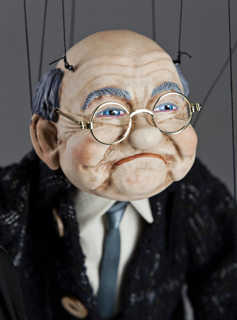 Old Couple Fanny and Joe Czech Puppets Etsy