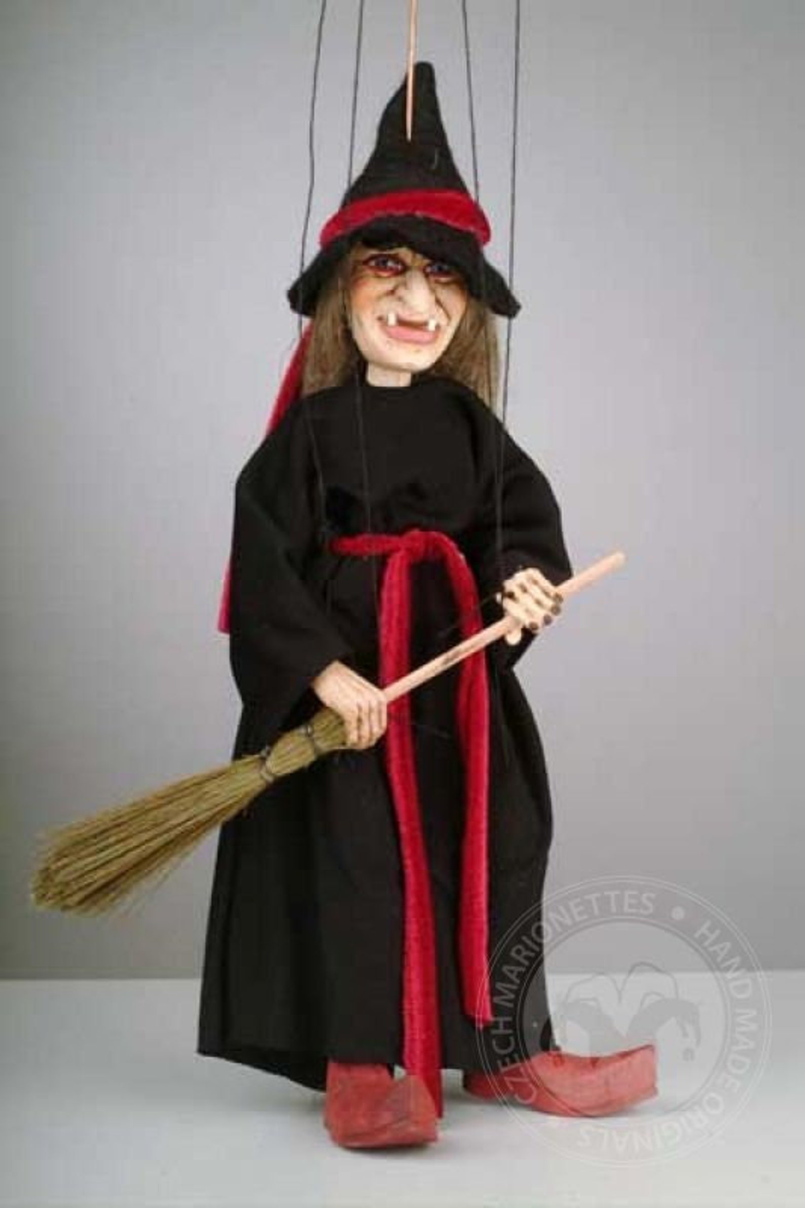 Small Witch Puppet Handmade Marionette - Etsy