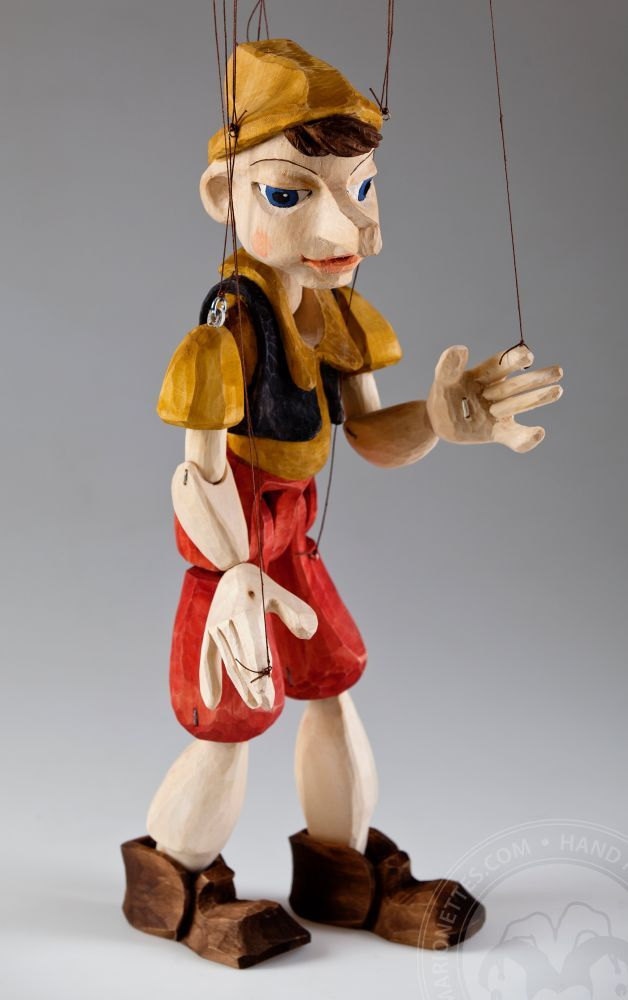 Marionnette Pinocchio En Bois à Monter - Jouet Artisanal
