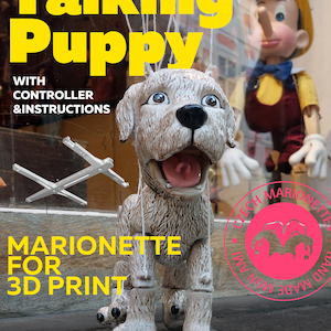 Talking Puppy -  Great marionette for 3D print