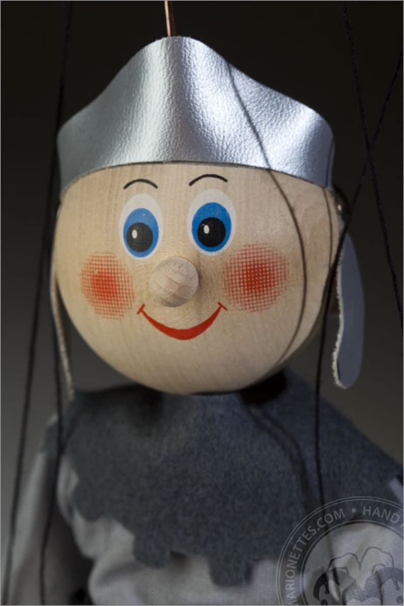Knight Felix wooden puppet for kids Etsy