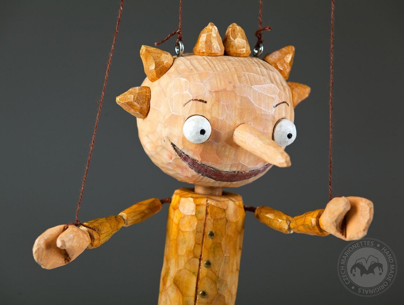 Pretty Pepe a Wooden String Puppet Handcarved From Linden Etsy UK