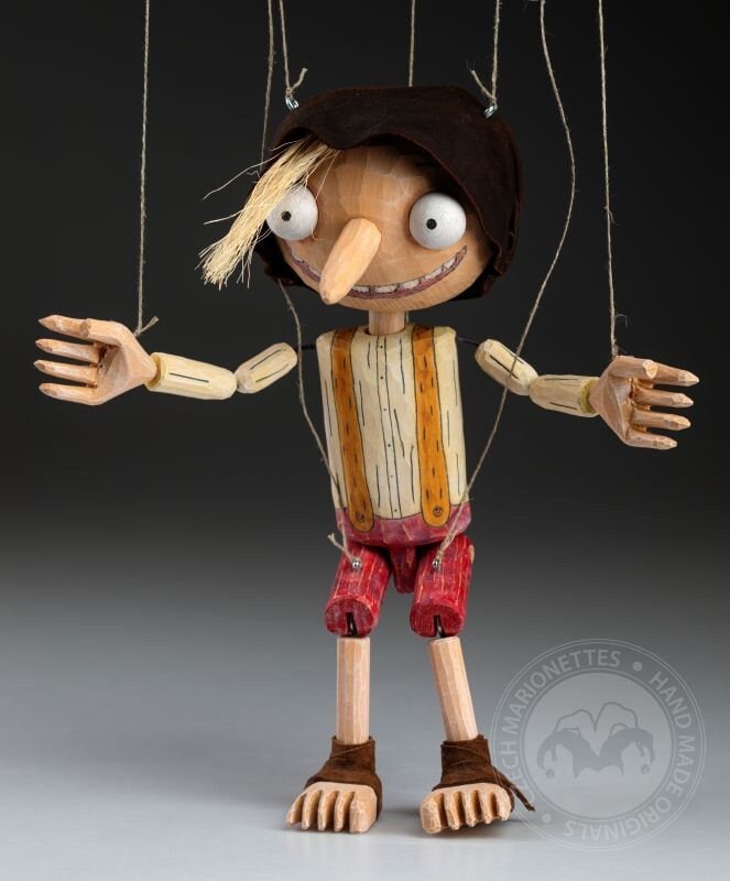 ピノキオ - オリジナルのチェコ製木製マリオネット - Etsy 日本