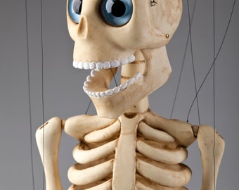 レア　繁栄崇拝物　象骨の男性原理人形　ポーパーンガン　象骨構築　魅力魅了恋愛人縁 ボニー・ザ・ミュージシャン スケルトン マリオネット - 完璧な動きと