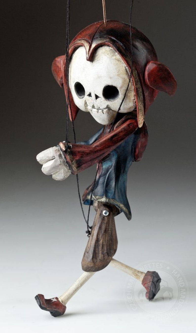 Superstar Jester Skeleton Marionette 11 Inches Wooden - Etsy Canada