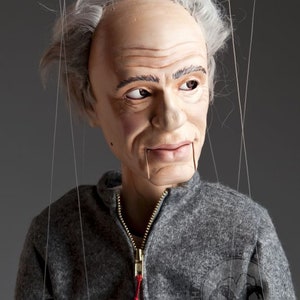 Portrait Marionette – custom made based on a clients photos, with movable mouth & eyes – Option of two payments