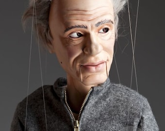 Portrait Marionette – custom made based on a clients photos, with movable mouth & eyes – Option of two payments