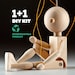 1+1 Mini Anymator DIY kit – assemble your own basic marionette puppets 