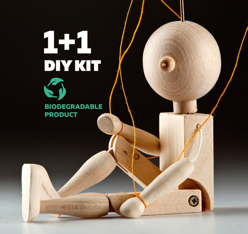 1+1 Mini Anymator DIY kit – assemble your own basic marionette puppets 