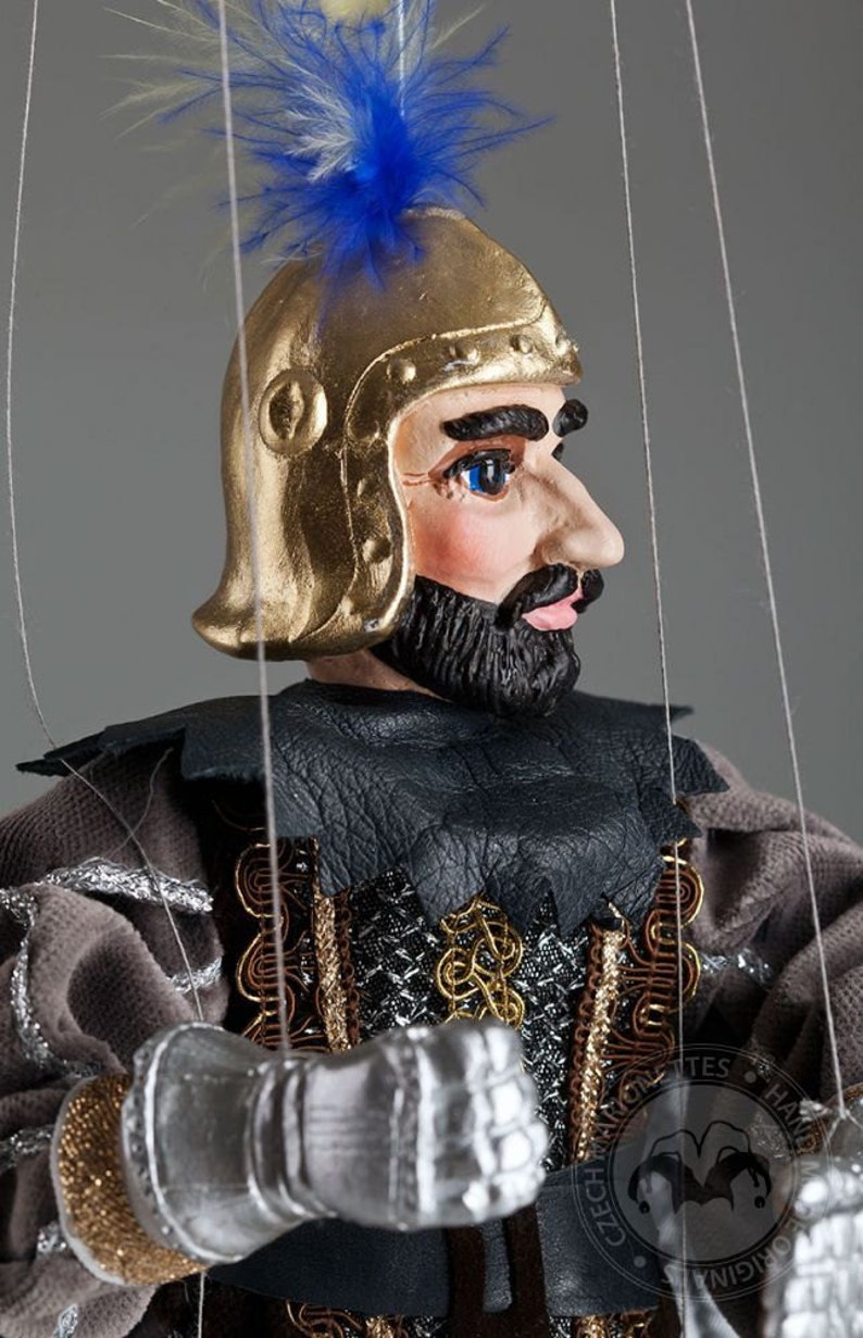 Lonely Knight Czech Handmade String Puppet Etsy