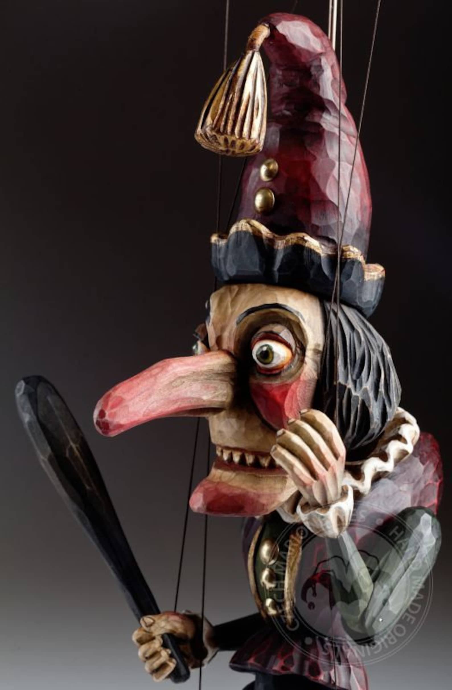 Mr. Punch Fantastic Hand Carved of Famous Etsy UK