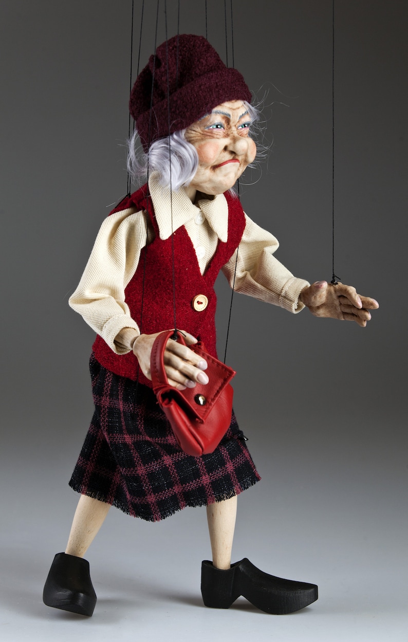 Old Lady Fanny Awesome Puppet by Czech Etsy Canada