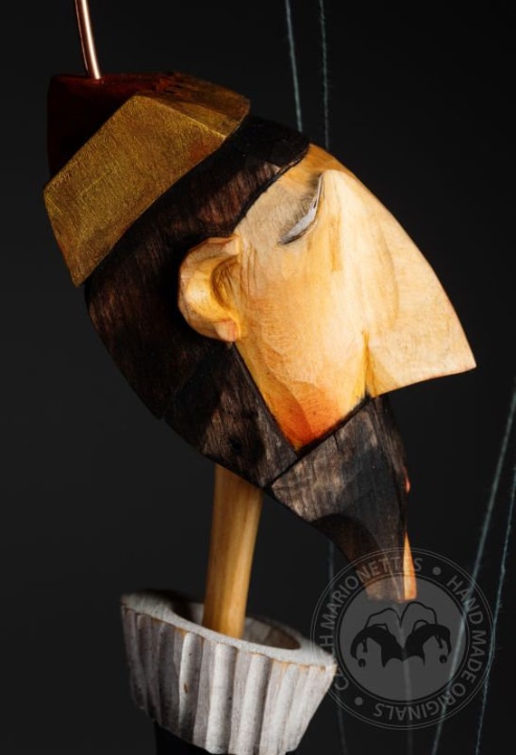 若き王様 - 木製の手彫りの操り人形 - Etsy 日本